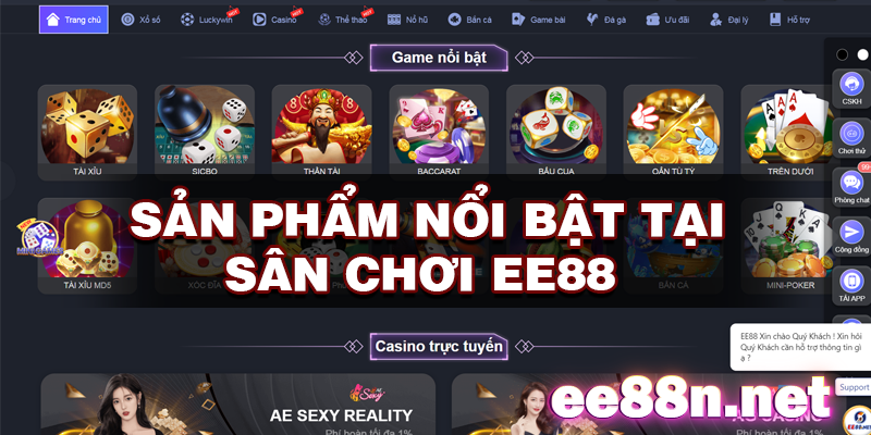 EE88 - Nhà cái cá cược uy tín hàng đầu châu Á